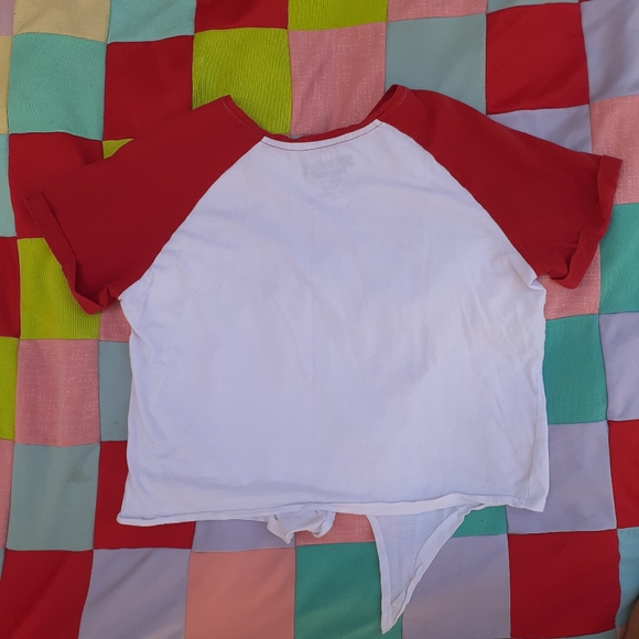 NETFLIX STRANGER Things Licensed Tie-up Medium T-Shirt Cute Sleeves 😍 - Picture 3 of 15